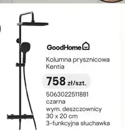 Castorama Kolumna prysznicowa GoodHome Kentia czarna oferta