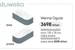 Castorama Wanna narożna GoodHome Oguta szara oferta