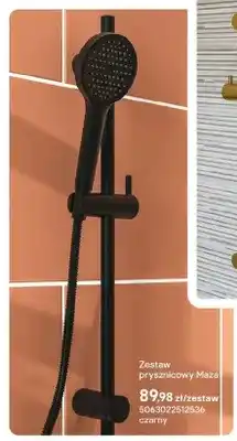 Castorama Zestaw prysznicowy Maza czarny oferta