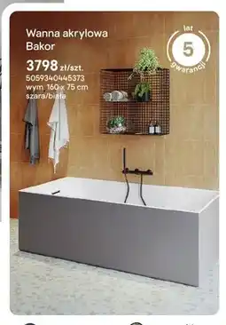 Castorama Wanna akrylowa Bakor oferta