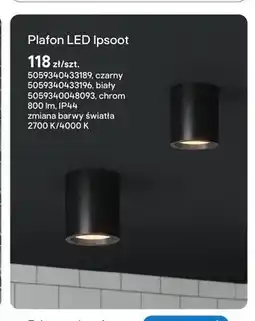 Castorama Plafon LED GoodHome Ipsoot czarny oferta