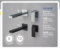 Castorama Bateria umywalkowa podtynkowa Cersanit Bari chrom oferta