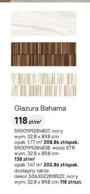 Castorama Glazura Tubądzin Bahama Ivory oferta