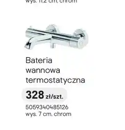 Castorama Bateria wannowa termostatyczna wys. 7 cm chrom oferta