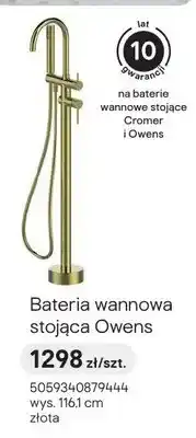 Castorama Bateria wannowa stojąca Owens złota oferta