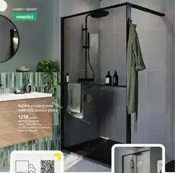 Castorama Kabina prysznicowa walk-in Evanna z półką oferta