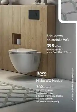 Castorama Miska WC Moduo bezkołnierzowa z deską wolnoopadającą oferta