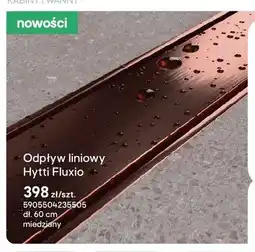 Castorama Odpływ liniowy Hytti Fluxio miedziany oferta