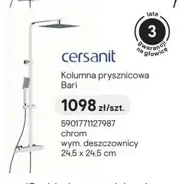 Castorama Kolumna prysznicowa cersanit Bari chrom oferta