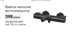Castorama Bateria wannowa termostatyczna GoodHome Cavally czarna oferta