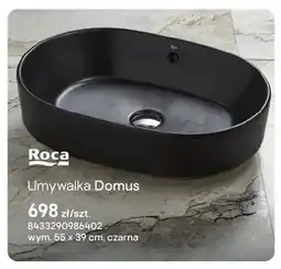 Castorama Umywalka Roca Domus 55x39 cm czarna oferta