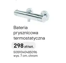 Castorama Bateria prysznicowa termostatyczna wys. 7 cm chrom oferta
