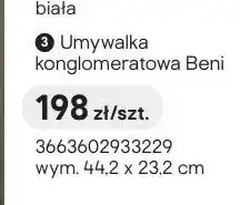Castorama Umywalka konglomeratowa Beni oferta