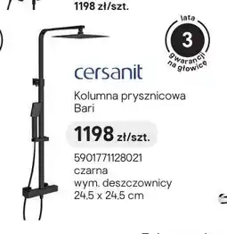 Castorama Kolumna prysznicowa cersanit Bari czarna oferta