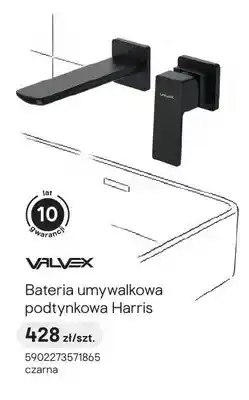 Castorama Bateria umywalkowa podtynkowa Valvex Harris czarna oferta