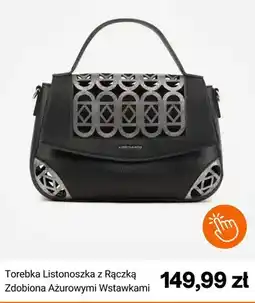Born2be Torebka listonoszka z rączką zdobiona ażurowymi wstawkami Luigisanto oferta