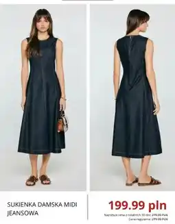Big Star Sukienka damska midi jeansowa Big Star oferta
