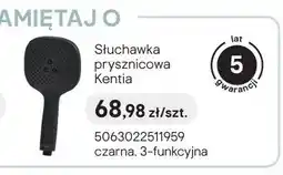 Castorama Słuchawka prysznicowa Kentia czarna oferta