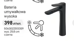 Castorama Bateria umywalkowa wysoka GoodHome Kentia czarna oferta