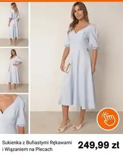 Born2be Sukienka z bufiastymi rękawami i wiązaniem na plecach Born2be oferta