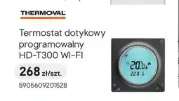 Castorama Termostat dotykowy programowalny Thermoval HD-T300 WI-FI oferta