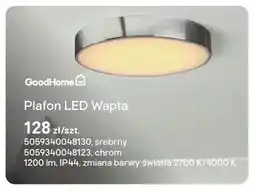 Castorama Plafon LED GoodHome Wapta srebrny oferta