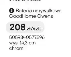Castorama Bateria umywalkowa GoodHome Owens oferta