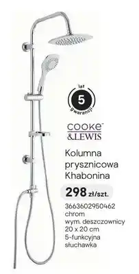 Castorama Kolumna prysznicowa Cooke & Lewis Khabonina oferta