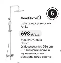 Castorama Kolumna prysznicowa GoodHome Anika chrom oferta