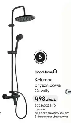 Castorama Kolumna prysznicowa GoodHome Cavally czarna oferta