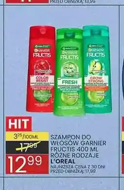 Wafelek Szampon do włosów Garnier Fructis Color Resist oferta