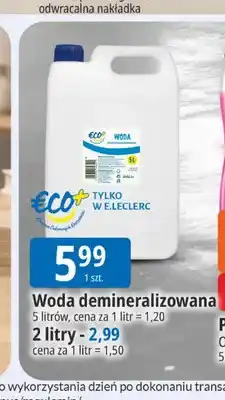 E.Leclerc Woda demineralizowana Eco+ 5 l oferta