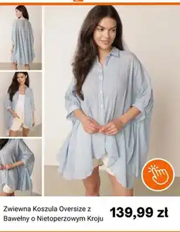 Born2be Koszula damska zwiewna oversize z bawełny o nietoperzowym kroju Born2be oferta