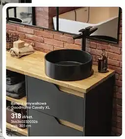 Castorama Bateria umywalkowa GoodHome Cavally XL czarna oferta