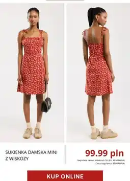 Big Star Sukienka damska mini z wiskozy Big Star oferta