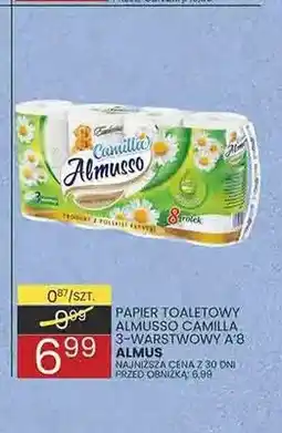 Wafelek Papier toaletowy Almusso Camilla 3-warstwowy oferta