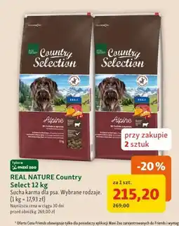 Maxi Zoo Sucha karma dla psa Real Nature Country Selection Alpine oferta