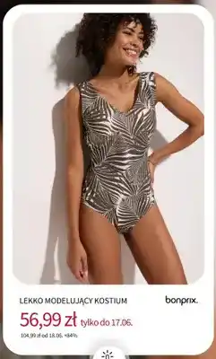 BonPrix Kostium kąpielowy lekko modelujący Bonprix oferta