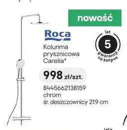Castorama Kolumna prysznicowa Roca Carelia chrom oferta