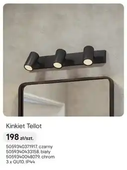 Castorama Kinkiet Tellot 3xGU10 czarny oferta