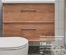 Castorama Szafka podumywalkowa wisząca Cersanit Mille oferta