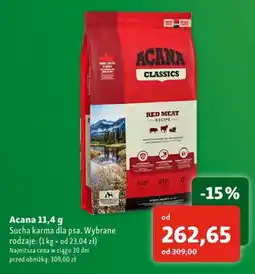 Maxi Zoo Sucha karma dla psa Acana Classics Red Meat oferta