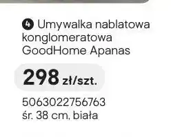 Castorama Umywalka nablatowa konglomeratowa GoodHome Apanas oferta