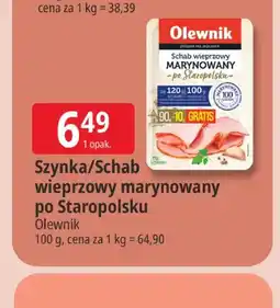 E.Leclerc Szynka wieprzowa marynowana po Staropolsku Olewnik oferta