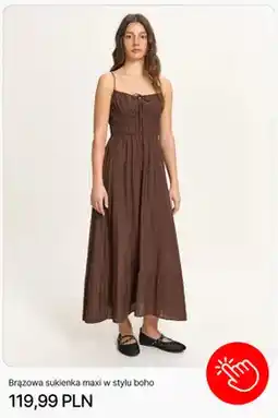 Cropp Sukienka damska maxi w stylu boho Cropp oferta