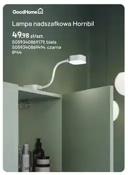 Castorama Lampa nadszafkowa GoodHome Hornbil biała oferta