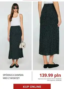 Big Star Spódnica damska midi z wiskozy Big Star oferta