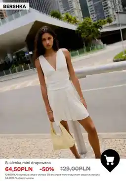 Bershka Sukienka mini drapowana Bershka oferta