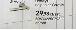 Castorama Uchwyt na papier GoodHome Cavally chrom oferta