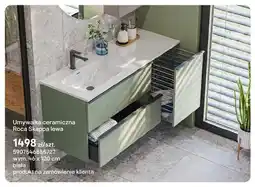 Castorama Umywalka ceramiczna Roca Skappa lewa oferta
